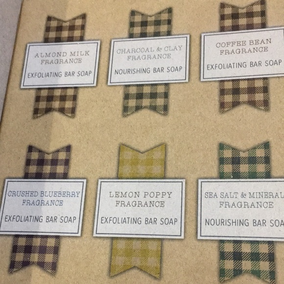 Simply Be Well Set of 6 Exfoliating Scented Vegie Based Soaps 12oz NWT Boxed Set - Picture 3 of 16